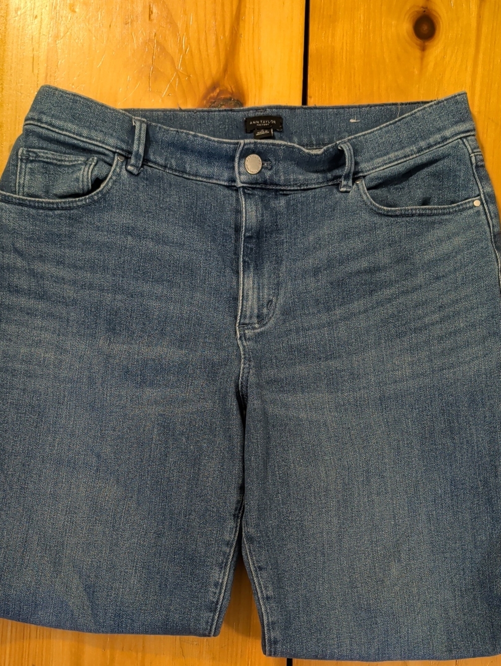 Ann Taylor Blue Boyfriend Denim Jeans